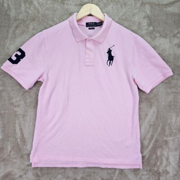 Polo Ralph Lauren Pink Golf Shirt Classic Fit Big Pony Logo Teen Size XL (18-20) - Picture 1 of 10